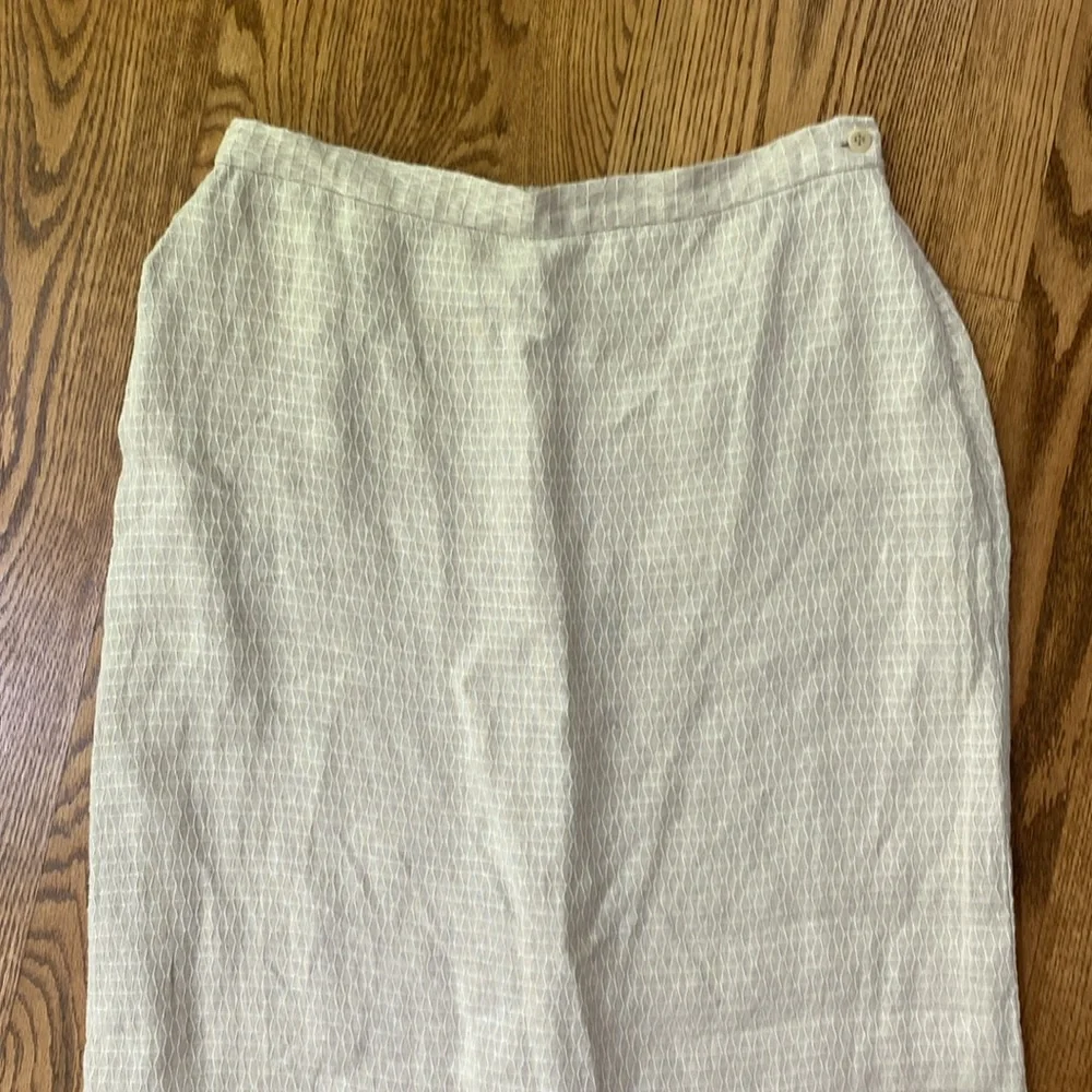 Eileen Fisher 100% linen maxi skirt minimalist light academic lightweight Small - Picture 2 of 11